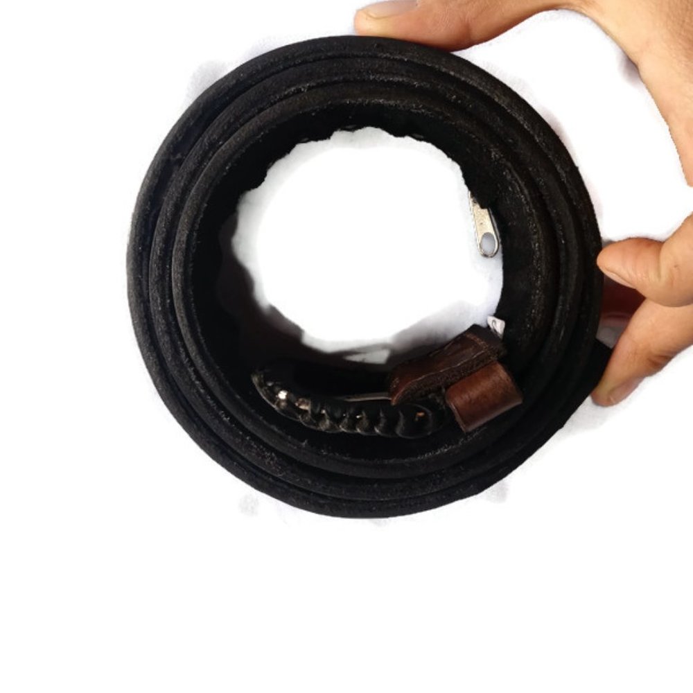 Peruvian Belt Handcrafted In Leather Cusco Peru